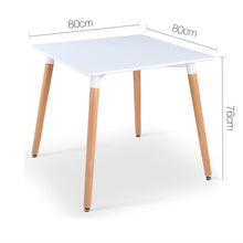 Load image into Gallery viewer, Ashley Rose Beech Wood Dining Table - White - Ashley Rose