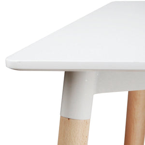 Ashley Rose Beech Wood Dining Table - White - Ashley Rose