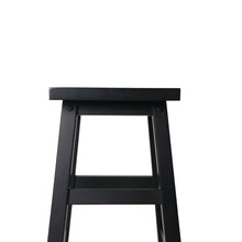 Load image into Gallery viewer, Ashley Rose Set of 2 Wooden Backless Bar Stools - Black - Ashley Rose