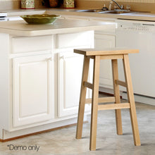 Load image into Gallery viewer, Ashley Rose Set of 2 Wooden Backless Bar Stools - Natural - Ashley Rose