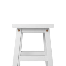 Load image into Gallery viewer, Ashley Rose Set of 2 Wooden Backless Bar Stools - White - Ashley Rose