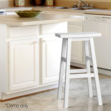 Load image into Gallery viewer, Ashley Rose Set of 2 Wooden Backless Bar Stools - White - Ashley Rose