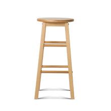 Load image into Gallery viewer, Ashley Rose Set of 2 Beech Wood Backless Bar Stools - Natural - Ashley Rose