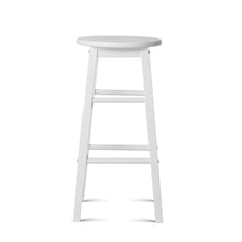 Load image into Gallery viewer, Ashley Rose Set of 2 Beech Wood Backless Bar Stools - White - Ashley Rose