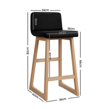 Load image into Gallery viewer, Ashley Rose Set of 2 Bolero Bar Stools - Black - Ashley Rose