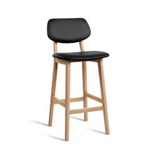 Load image into Gallery viewer, Ashley Rose Set of 2 PU Leather Ramsey Bar Stools - Black - Ashley Rose