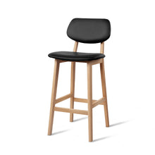 Load image into Gallery viewer, Ashley Rose Set of 2 PU Leather Ramsey Bar Stools - Black - Ashley Rose