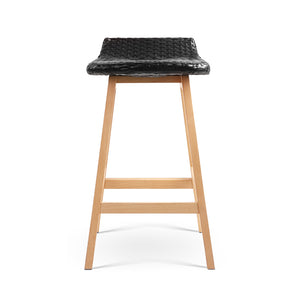 Ashley Rose Set of 2 Weva Bar Stool - Black - Ashley Rose