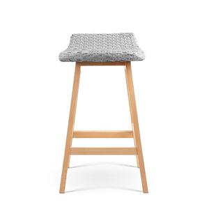 Ashley Rose Set of 2 Weva Bar Stool - Off White - Ashley Rose