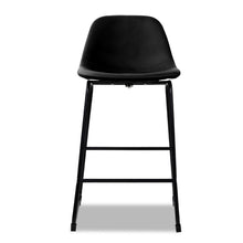 Load image into Gallery viewer, Ashley Rose Set of 2 PU Leather Crosby Bar Stools - Black - Ashley Rose