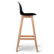 Load image into Gallery viewer, Ashley Rose Set of 2 Beech Wood Bar Stools - Black - Ashley Rose