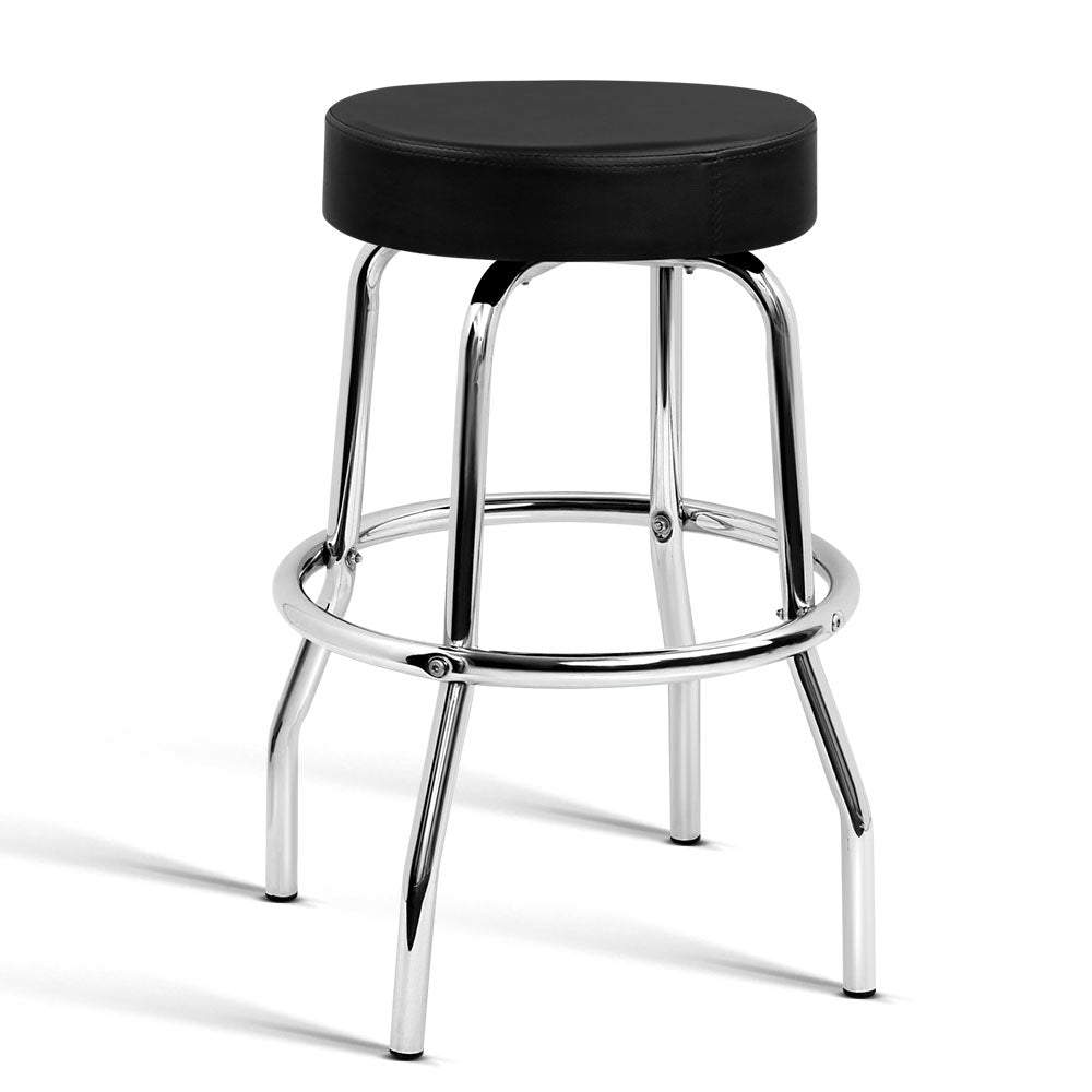 Ashley Rose PU Leather Guitar Bar Stool - Black - Ashley Rose