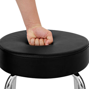 Ashley Rose PU Leather Guitar Bar Stool - Black - Ashley Rose