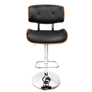 Ashley Rose Wooden Gas Lift  Bar Stools - Black - Ashley Rose