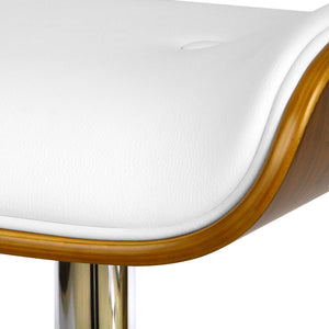 Ashley Rose Wooden Gas Lift  Bar Stools - White - Ashley Rose