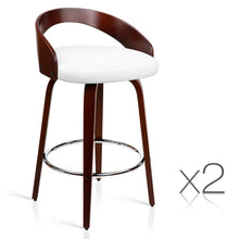 Load image into Gallery viewer, Ashley Rose Set of 2 Wooden Bar Stools - White - Ashley Rose