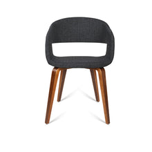 Load image into Gallery viewer, Ashley Rose Set of 2 Timber Wood and Fabric Dining Chairs - Charcoal - Ashley Rose