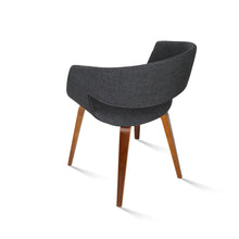 Load image into Gallery viewer, Ashley Rose Set of 2 Timber Wood and Fabric Dining Chairs - Charcoal - Ashley Rose