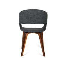 Load image into Gallery viewer, Ashley Rose Set of 2 Timber Wood and Fabric Dining Chairs - Charcoal - Ashley Rose