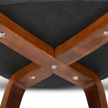 Load image into Gallery viewer, Ashley Rose Set of 2 Timber Wood and Fabric Dining Chairs - Charcoal - Ashley Rose