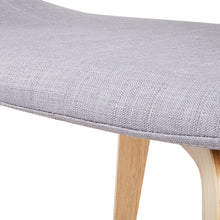 Load image into Gallery viewer, Ashley Rose Set of 2 Timber Wood and Fabric Dining Chairs - Light Grey - Ashley Rose