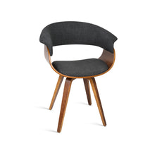 Load image into Gallery viewer, Ashley Rose Timber Wood and Fabric Dining Chair - Charcoal - Ashley Rose