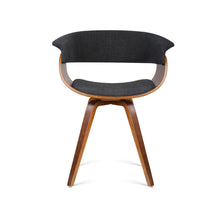 Load image into Gallery viewer, Ashley Rose Timber Wood and Fabric Dining Chair - Charcoal - Ashley Rose