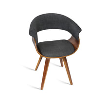 Load image into Gallery viewer, Ashley Rose Timber Wood and Fabric Dining Chair - Charcoal - Ashley Rose