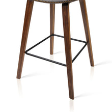 Load image into Gallery viewer, Ashley Rose Set of 2 PU Leather Bar Stools - Walnut - Ashley Rose