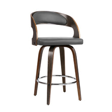 Load image into Gallery viewer, Ashley Rose Set of 2 Walnut Wooden Bar Stool - Grey and Walnut - Ashley Rose