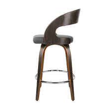 Load image into Gallery viewer, Ashley Rose Set of 2 Walnut Wooden Bar Stool - Grey and Walnut - Ashley Rose