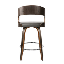 Load image into Gallery viewer, Ashley Rose Set of 2 Walnut Wooden Bar Stool - Grey and Walnut - Ashley Rose