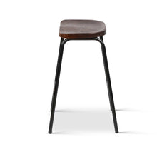 Load image into Gallery viewer, Ashley Rose Set of 2 Wooden Backless Bar Stools - Black - Ashley Rose