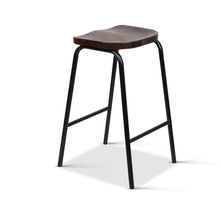 Load image into Gallery viewer, Ashley Rose Set of 2 Wooden Backless Bar Stools - Black - Ashley Rose