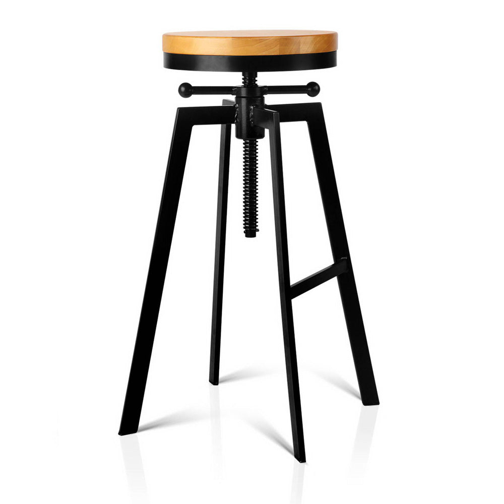 Ashley Rose Adjutable Height Swivel Bar Stool - Black - Ashley Rose