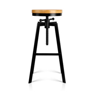 Ashley Rose Adjutable Height Swivel Bar Stool - Black - Ashley Rose