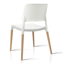 Load image into Gallery viewer, Ashley Rose Set of 4 Wooden Stackable Dining Chairs - White - Ashley Rose