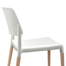 Load image into Gallery viewer, Ashley Rose Set of 4 Wooden Stackable Dining Chairs - White - Ashley Rose