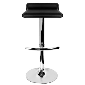 Ashley Rose Set of 2 PU Leather Bar Stools - Black - Ashley Rose