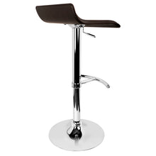 Load image into Gallery viewer, Ashley Rose Set of 2 PU Leather Bar Stools - Chocolate - Ashley Rose