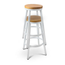 Load image into Gallery viewer, Ashley Rose Set of 2 Wooden Stackable Bar Stools - Ashley Rose