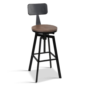 Ashley Rose Rustic Industrial Metal Bar Stool - Ashley Rose