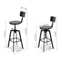 Load image into Gallery viewer, Ashley Rose Rustic Industrial Metal Bar Stool - Ashley Rose