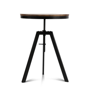 Ashley Rose Elm Wood Round Dining Table - Dark Brown - Ashley Rose