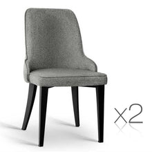 Load image into Gallery viewer, Ashley Rose Set of 2 Fabric Dining Chairs - Grey - Ashley Rose