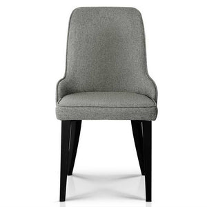 Ashley Rose Set of 2 Fabric Dining Chairs - Grey - Ashley Rose