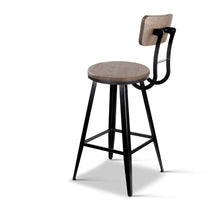 Load image into Gallery viewer, Ashley Rose Industrial Swivel Bar Stool - Black - Ashley Rose