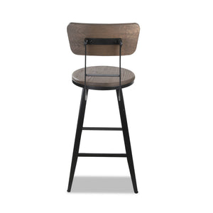 Ashley Rose Industrial Swivel Bar Stool - Black - Ashley Rose