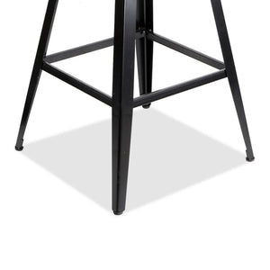 Ashley Rose Industrial Swivel Bar Stool - Black - Ashley Rose