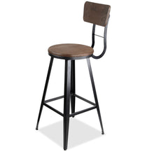 Load image into Gallery viewer, Ashley Rose Industrial Swivel Bar Stool - Black - Ashley Rose